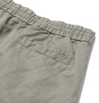 Brunello Cucinelli - Linen and Cotton-Blend Drawstring Shorts - Green