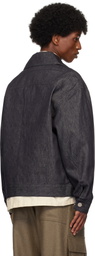 Lownn Navy Denim Workwear Jacket
