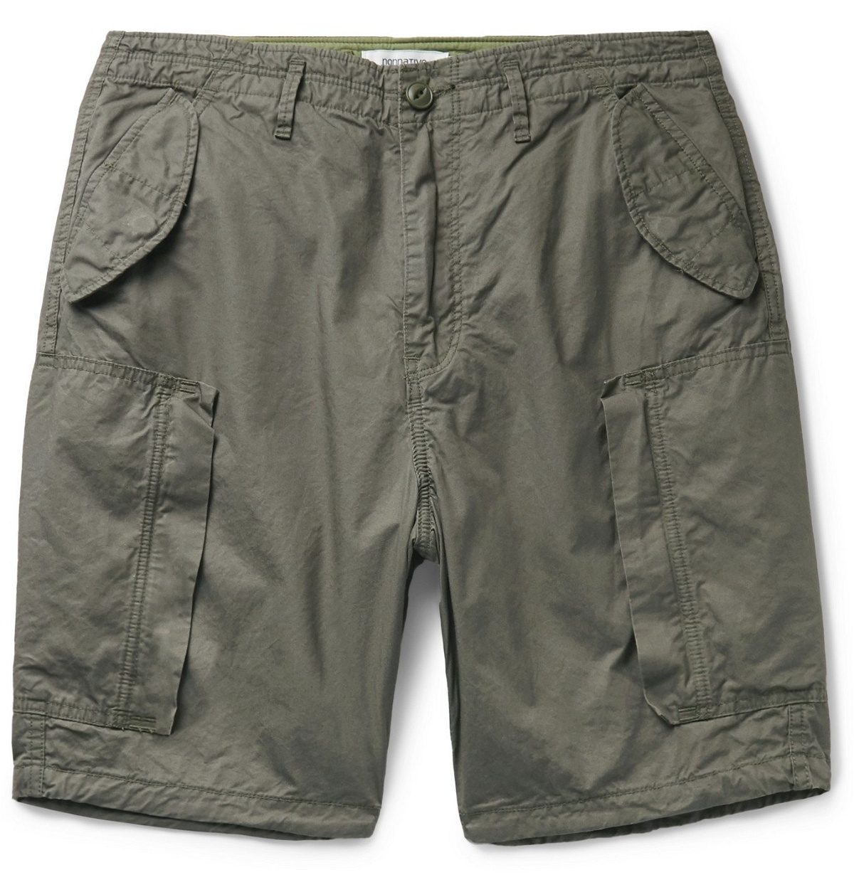 Photo: nonnative - Trooper Cotton-Twill Cargo Shorts - Green