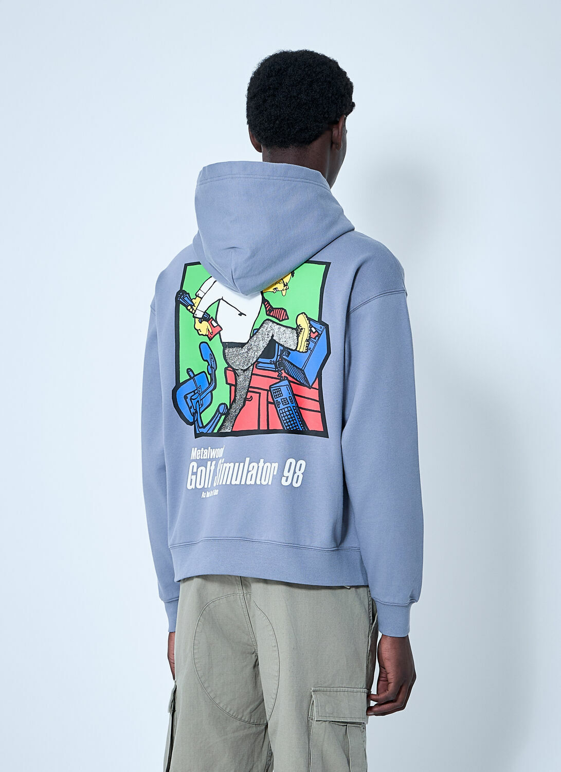 Metalwood Logo Print Hooded Sweatshirt