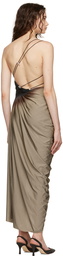 FAL-ASH Gray & Black Signature Maxi Dress