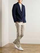 Sunspel - Straight-Leg Garment-Dyed Cotton-Blend Twill Chinos - Neutrals