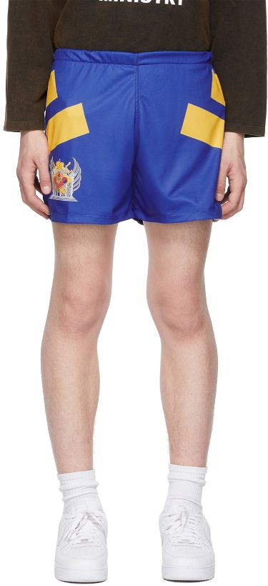 Photo: Liberal Youth Ministry Blue Imperial Crest Sport Shorts