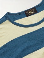RRL - Striped Cotton T-Shirt - Blue