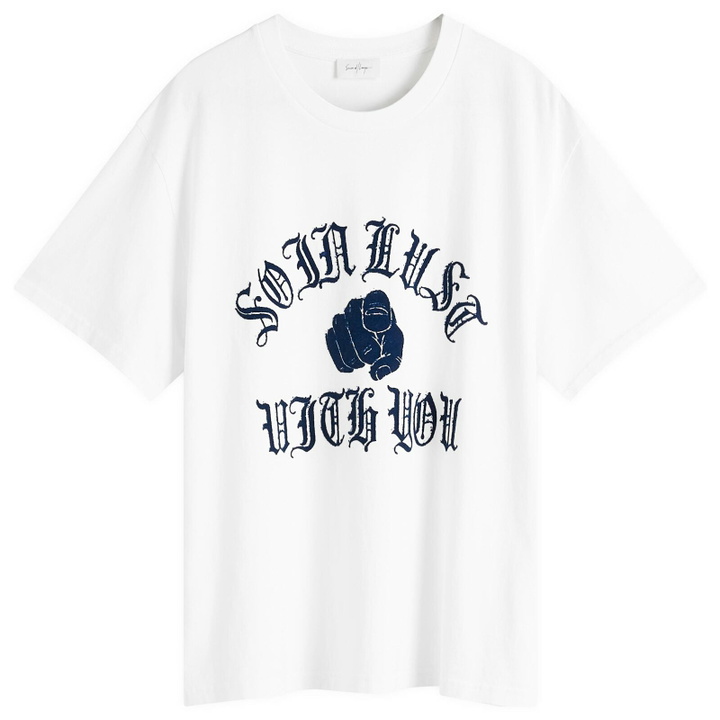 Photo: Second/Layer Men's In List Baggy Baby T-Shirt in White