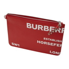 Burberry Red Horseferry Print Zip Pouch