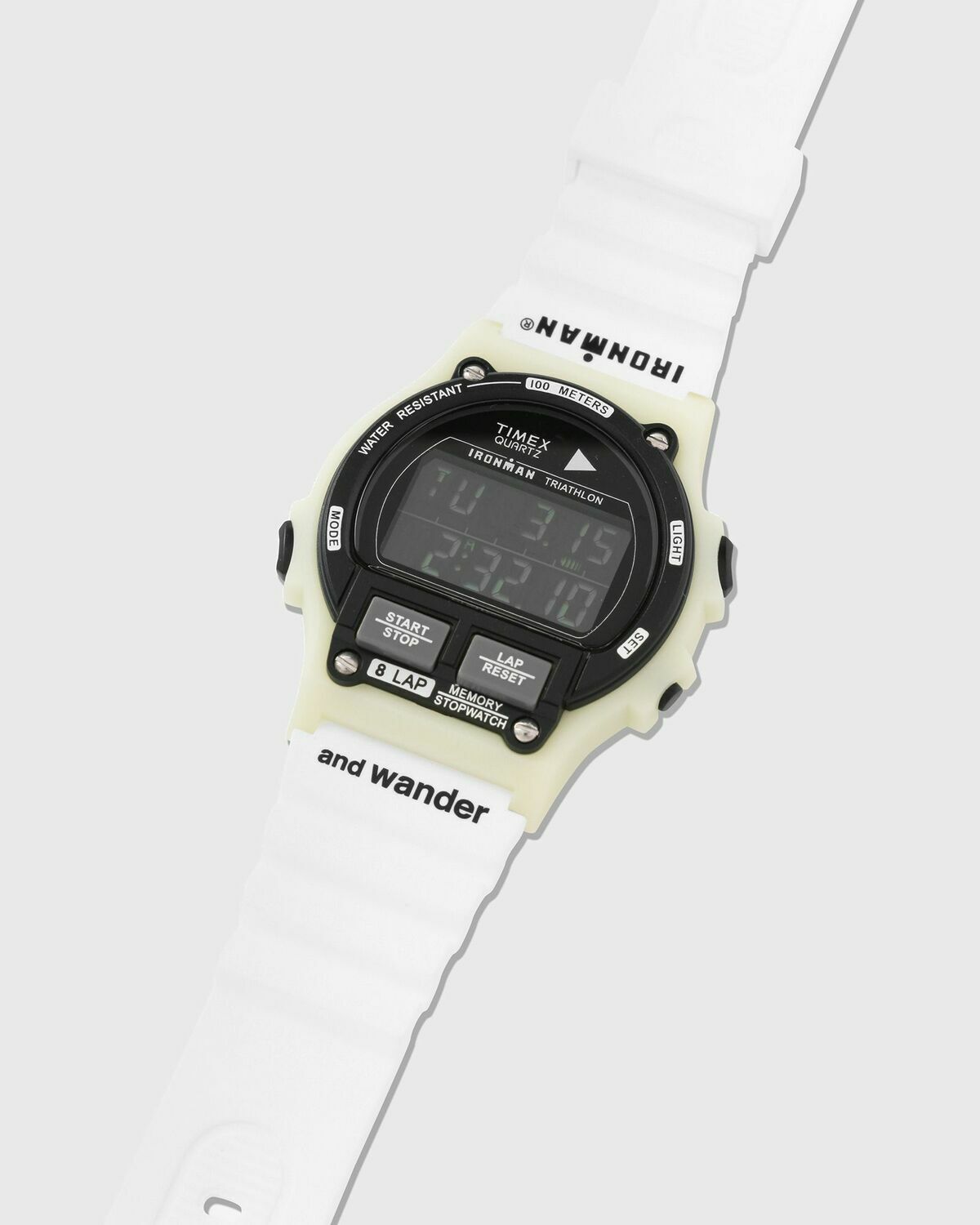 And Wander Timex × And Wander Ironman 8 Lap White Watches and Wander