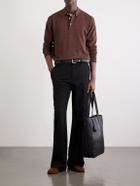 Beams Plus - Knitted Polo Shirt - Brown