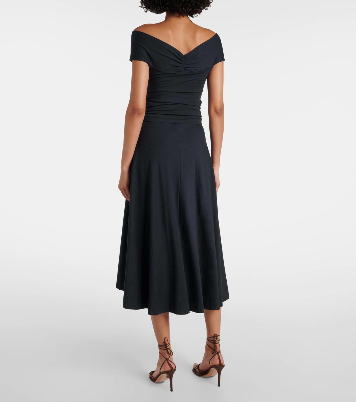 Dorothee Schumacher Soft Drape off-shoulder midi dress