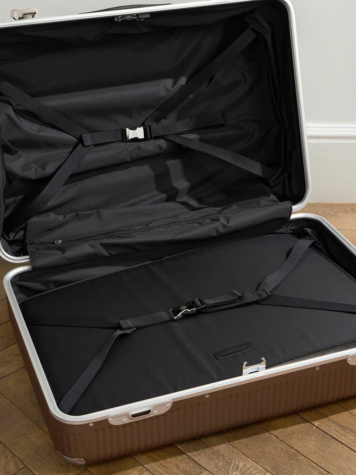 FPM Milano - Bank Light 76cm Leather-Trimmed Makrolon® Polycarbonate Spinner Suitcase