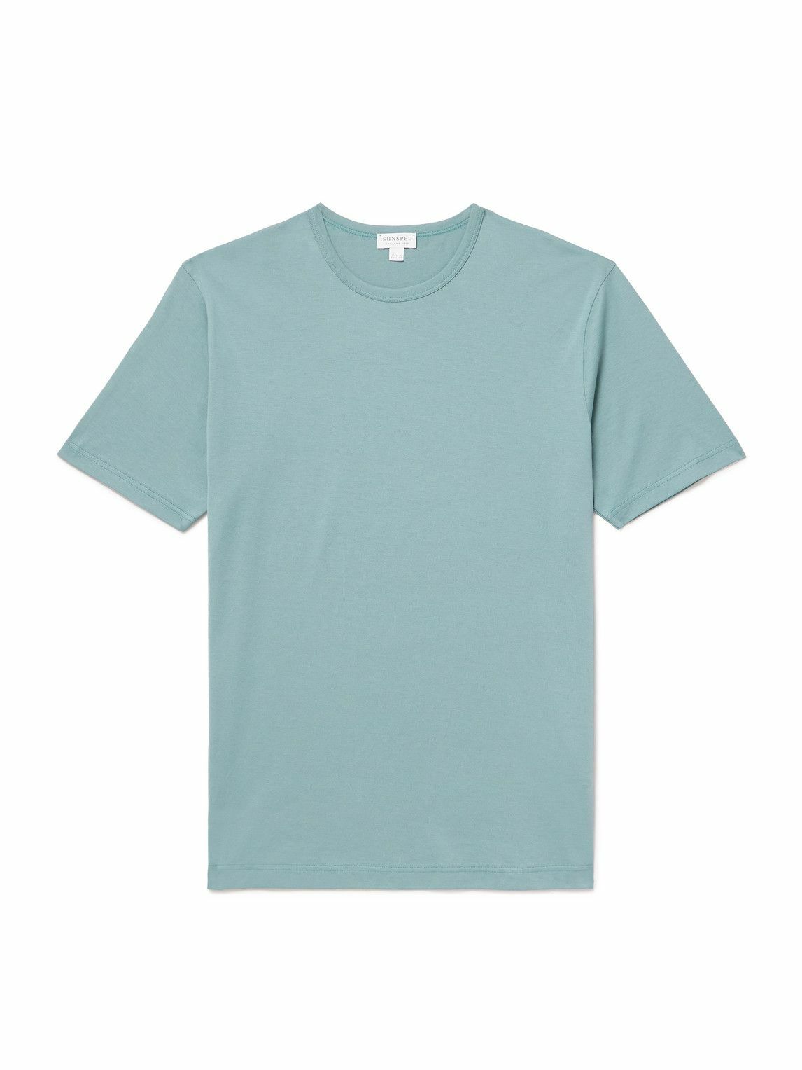 Sunspel - Slim-Fit Supima Cotton-Jersey T-Shirt - Blue