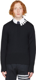 Thom Browne Navy 4-Bar Sweater