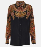Etro Floral silk blouse
