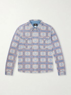 RRL - Horace Checked Cotton-Terry Shirt - Neutrals
