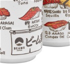BEAMS JAPAN Men's Fish Ceramic Cup - Set of 2 in White