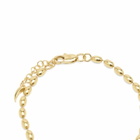 Missoma Women's Molten Olive Chain Bracelet in Gold