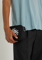 Amiri Bones Stacked Embroidered Canvas Camera bag - Black - One Size