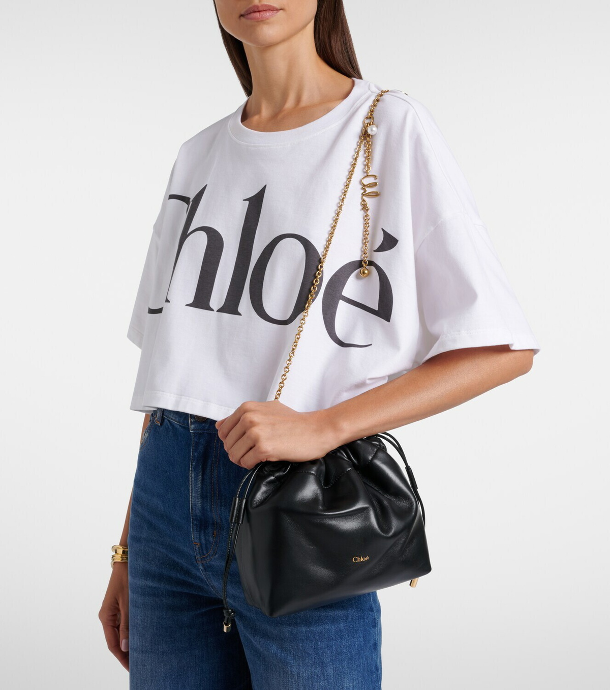 Chloé Chloé Icons Small leather bucket bag