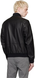 BOSS Black Bomber-Style Leather Jacket
