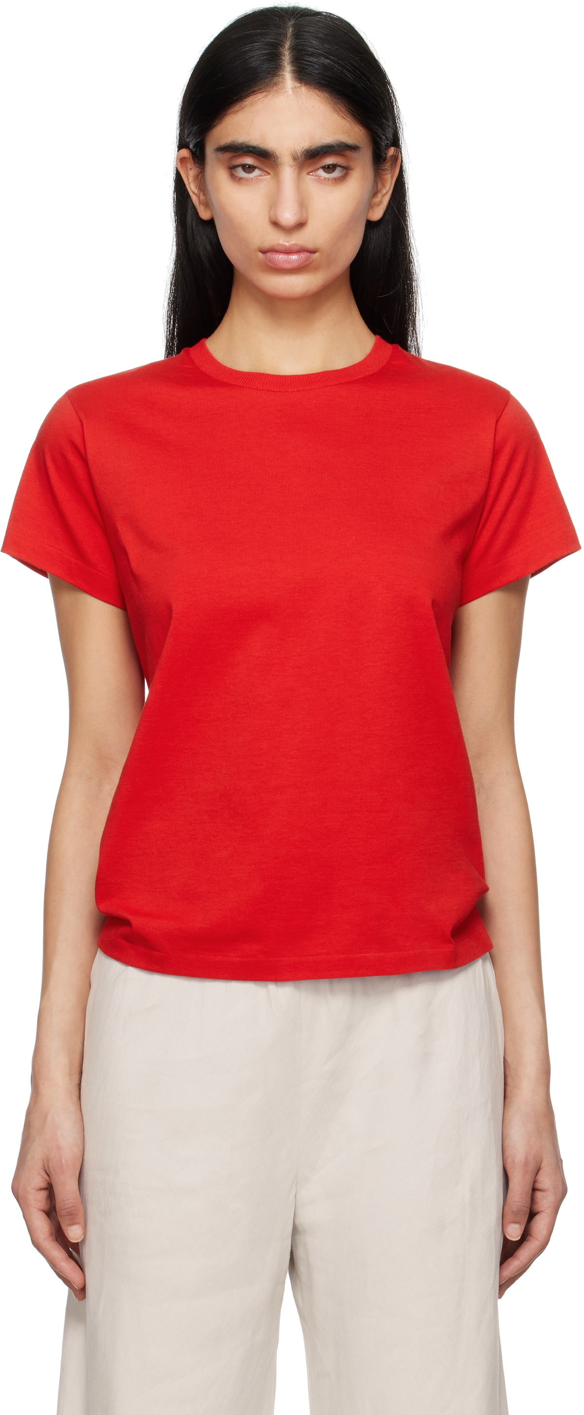 【関税込み】The Row レッド Florie Tシャツ red-florie-t-shirt.jpg