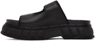 Virón Black 2018 Appleskin Faux-Leather Sandals