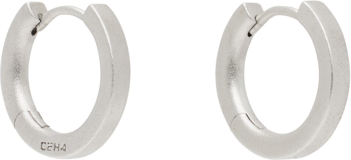 C2H4 Silver Basics Earrings