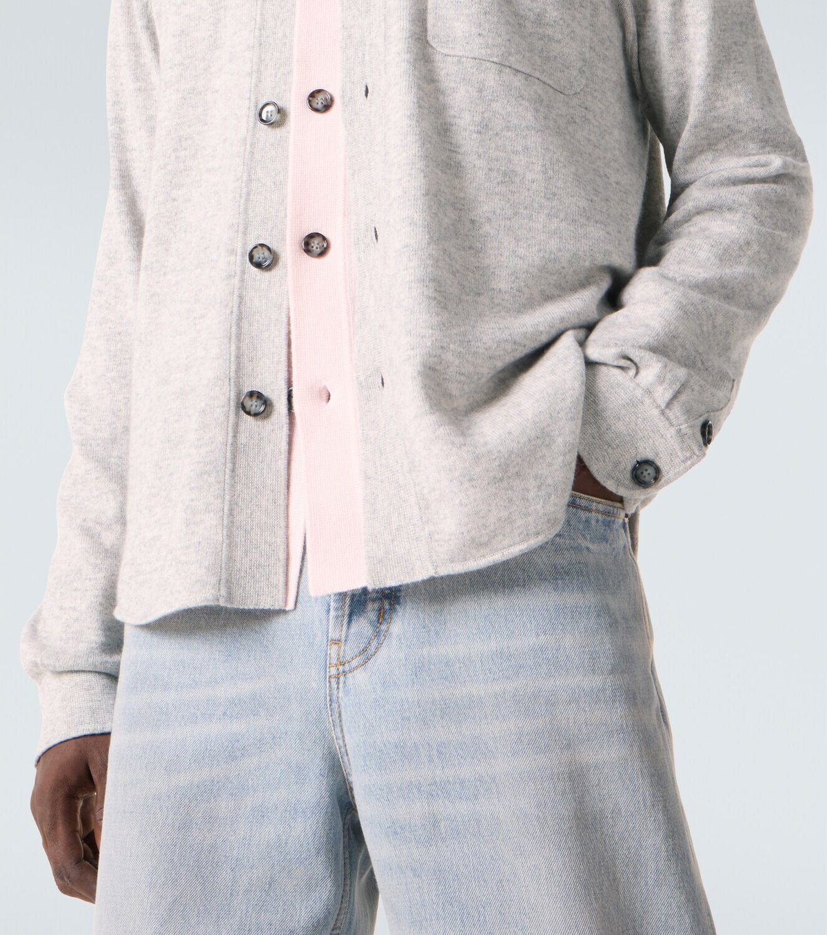 Allude Cotton and cashmere overshirt
