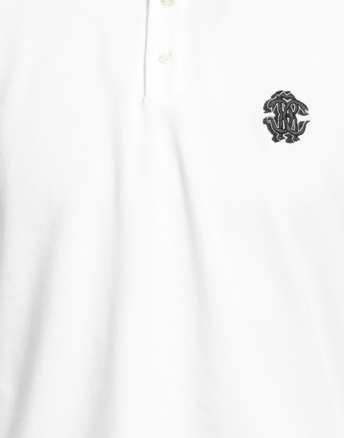 Roberto Cavalli Mens Polo shirt in White