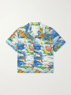 Cherry Los Angeles - Camp-Collar Logo-Printed Poplin Shirt - Multi