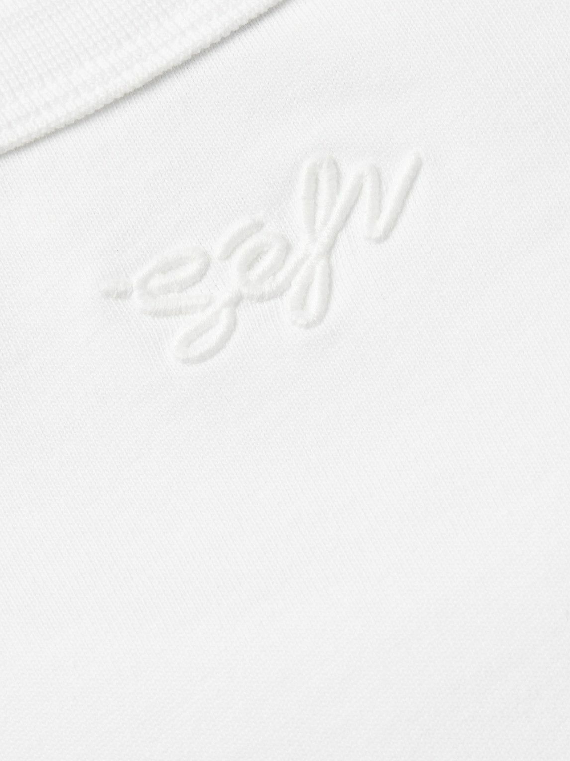 Séfr - Mauro Organic Cotton-Jersey T-Shirt - White