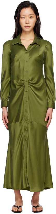 Photo: Silk Laundry Green Kate Maxi Dress