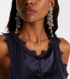 Isabel Marant Freya embellished clip-on drop earrings