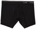 Calvin Klein Underwear Three-Pack Black Microfiber 'CK ONE' Boxers