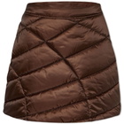 Daniëlle Cathari Women's x Woolrich Quilted Mini Skirt in Chocolate Brown