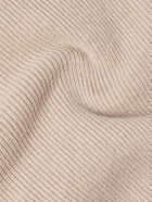 MILES LEON - Ribbed Merino Wool and Cashmere-Blend Rollneck Sweater - Neutrals