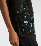 Xu Zhi Beaded jersey top