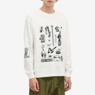 Deva States Men's Arbitrary Long Sleeve T-Shirt in Off White