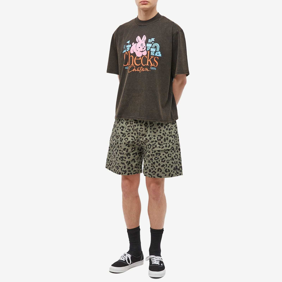 Checks Downtown Men's Imagination T-Shirt in Liquorice