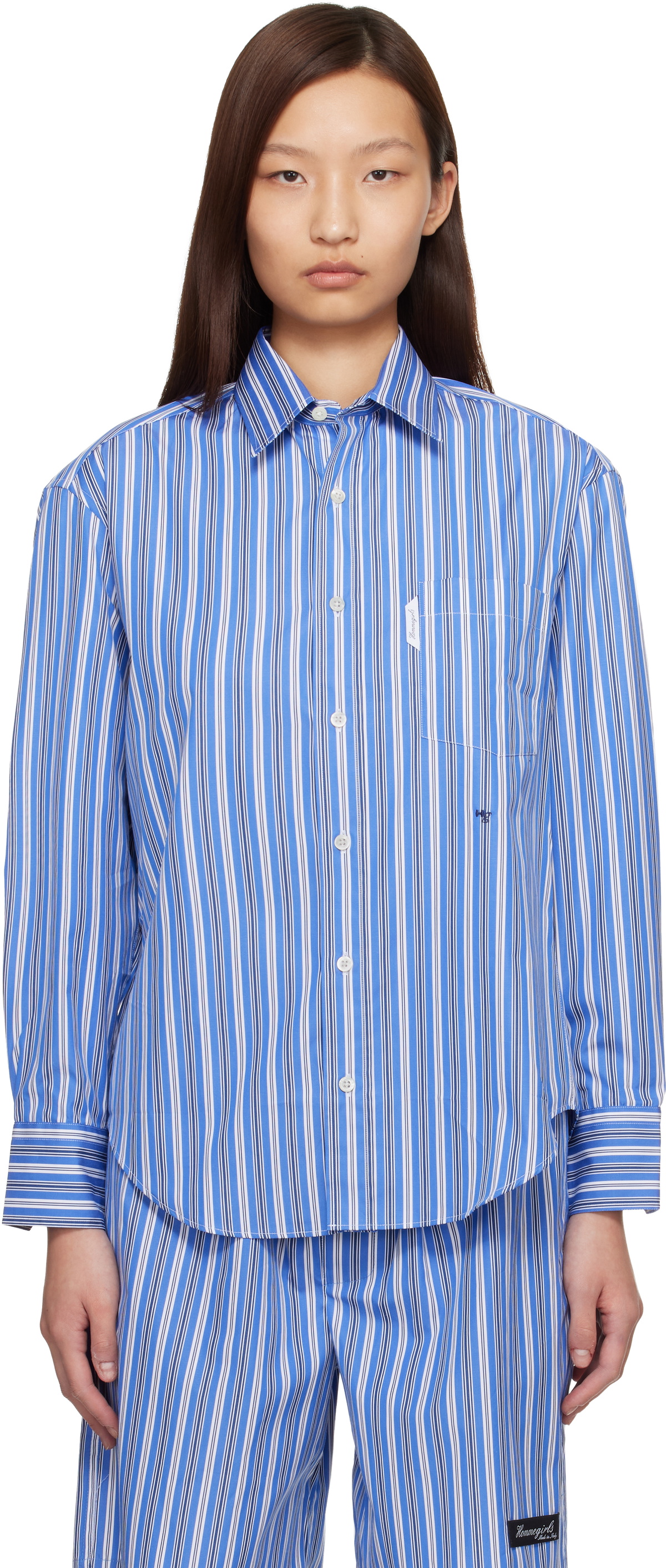 HommeGirls Blue Oxford Shirt