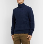 Massimo Alba - Milton Brushed-Cashmere Rollneck Sweater - Blue