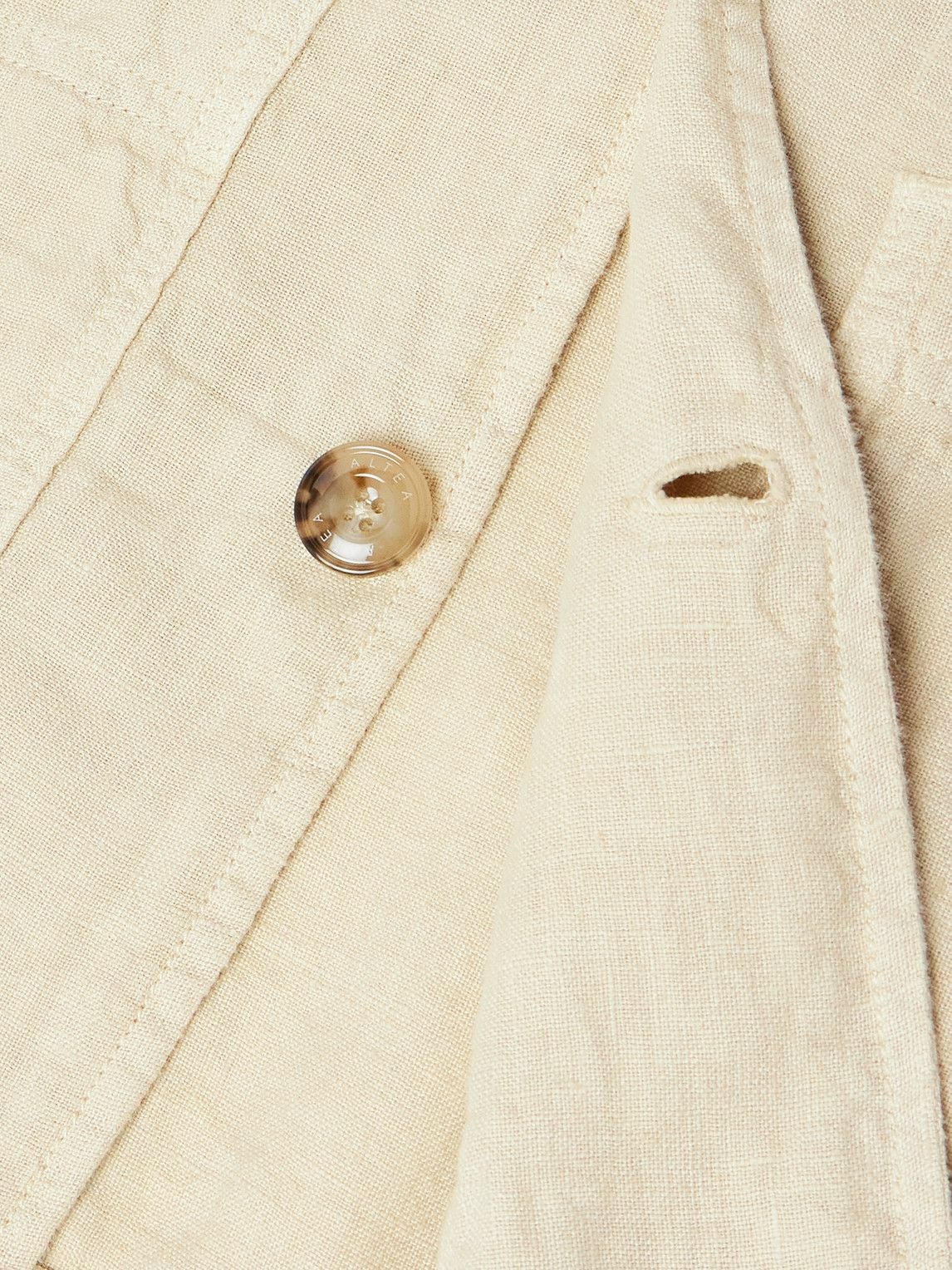 Altea - Constantin Garment-Dyed Linen Overshirt - Neutrals