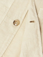 Altea - Constantin Garment-Dyed Linen Overshirt - Neutrals