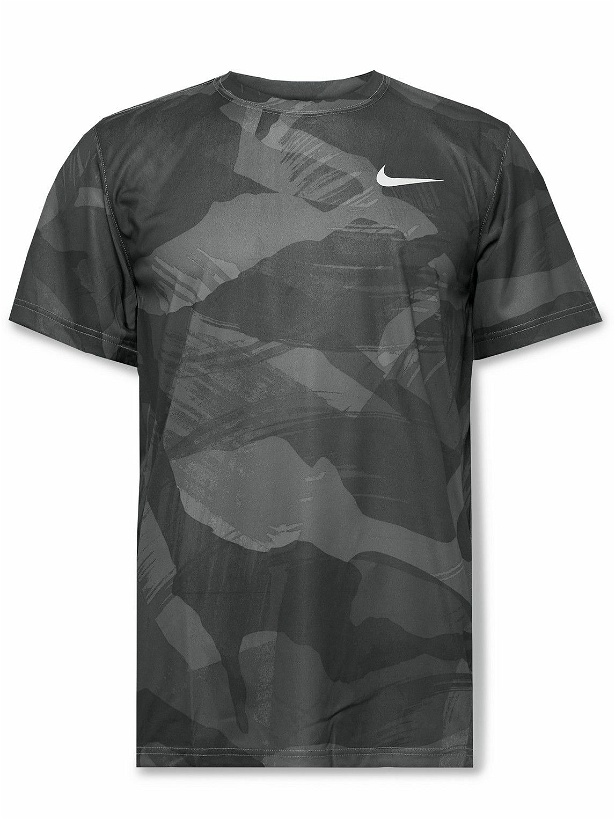 Photo: Nike Training - Legend Camouflage-Print Dri-FIT T-Shirt - Gray