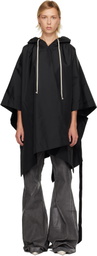Rick Owens DRKSHDW Black Concordians Poncho Hoodie
