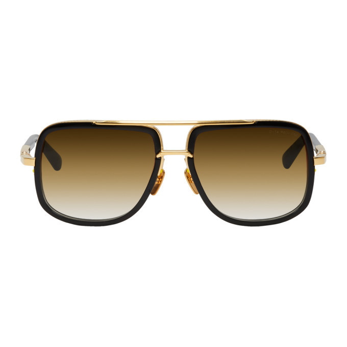 Photo: Dita Black and Gold Mach-One Sunglasses