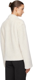 Loulou de Saison Off-White Reversible Catherine Leather Jacket