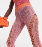 Roberta Einer Open-knit cotton flared trousers