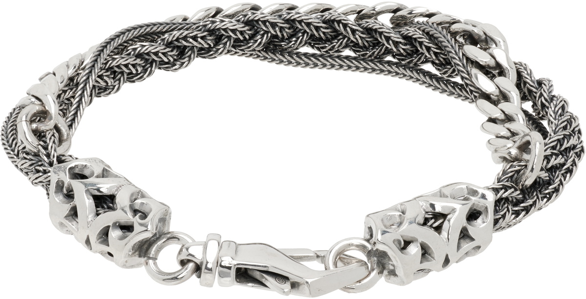 Emanuele Bicocchi Chain & Braided Bracelet