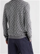 GIORGIO ARMANI - Intarsia Silk, Cashmere and Linen-Blend Sweater - Multi - IT 50