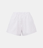 Leset Yoshi striped cotton-blend twill boxers